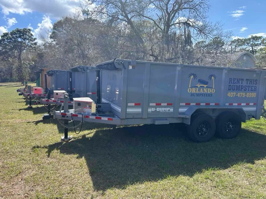 Orlando roll-off dumpster on a job site (gallery 2)