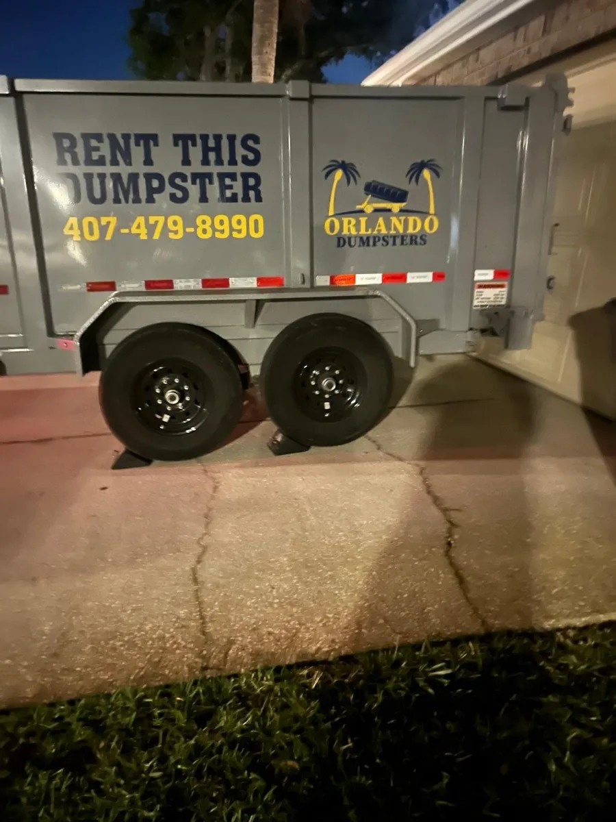 Orlando roll-off dumpster on a job site (gallery 3)