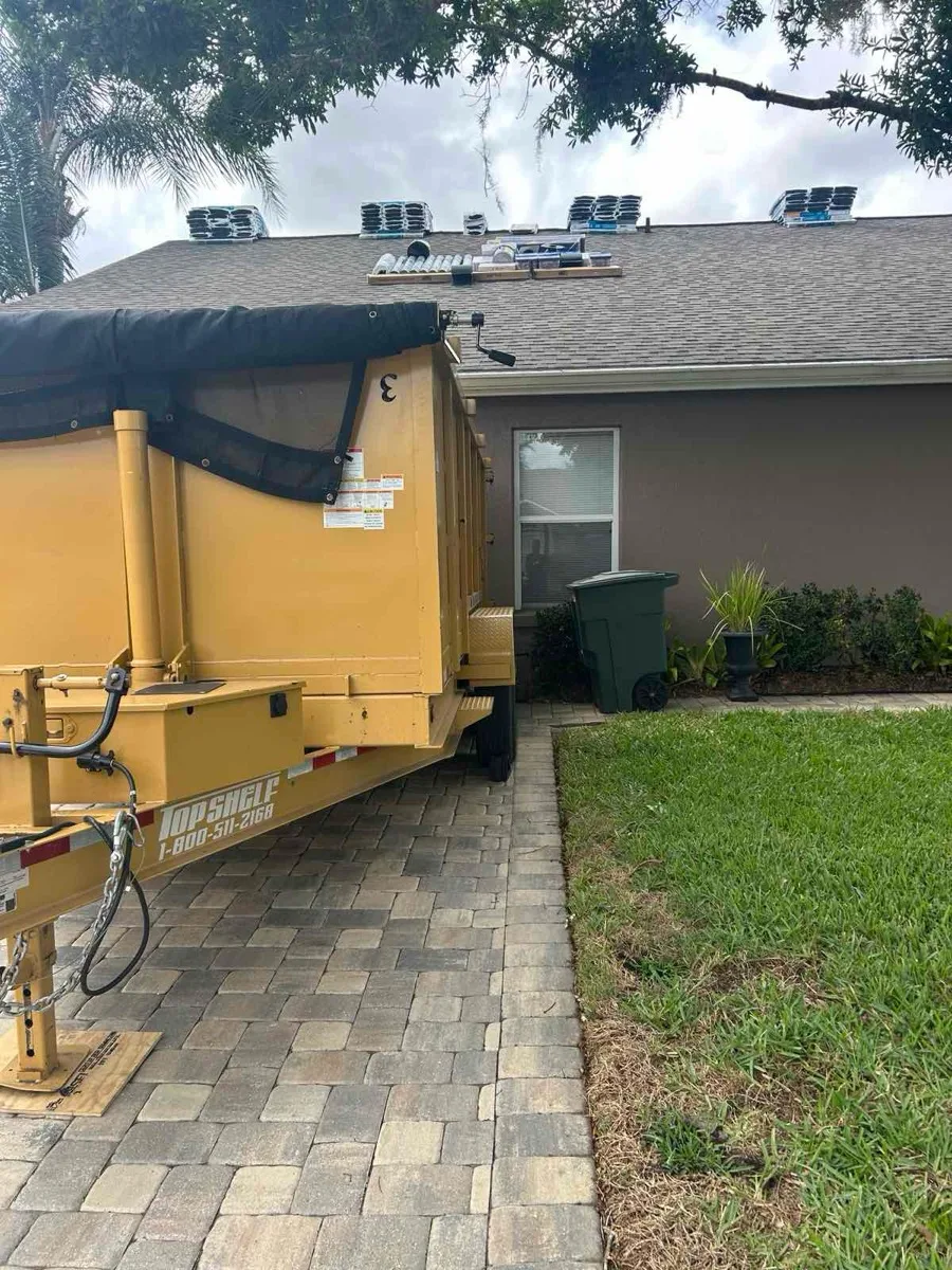 Orlando roll-off dumpster on a job site (gallery 4)