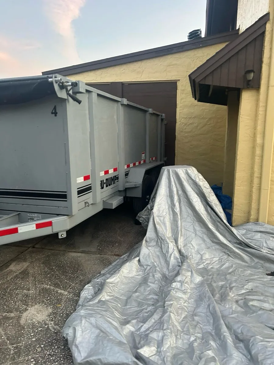 Orlando roll-off dumpster on a job site (gallery 5)