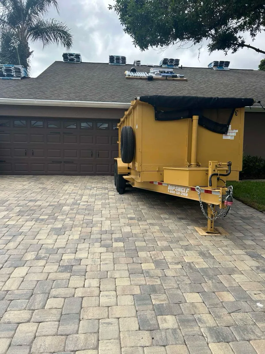 Orlando roll-off dumpster on a job site (gallery 6)